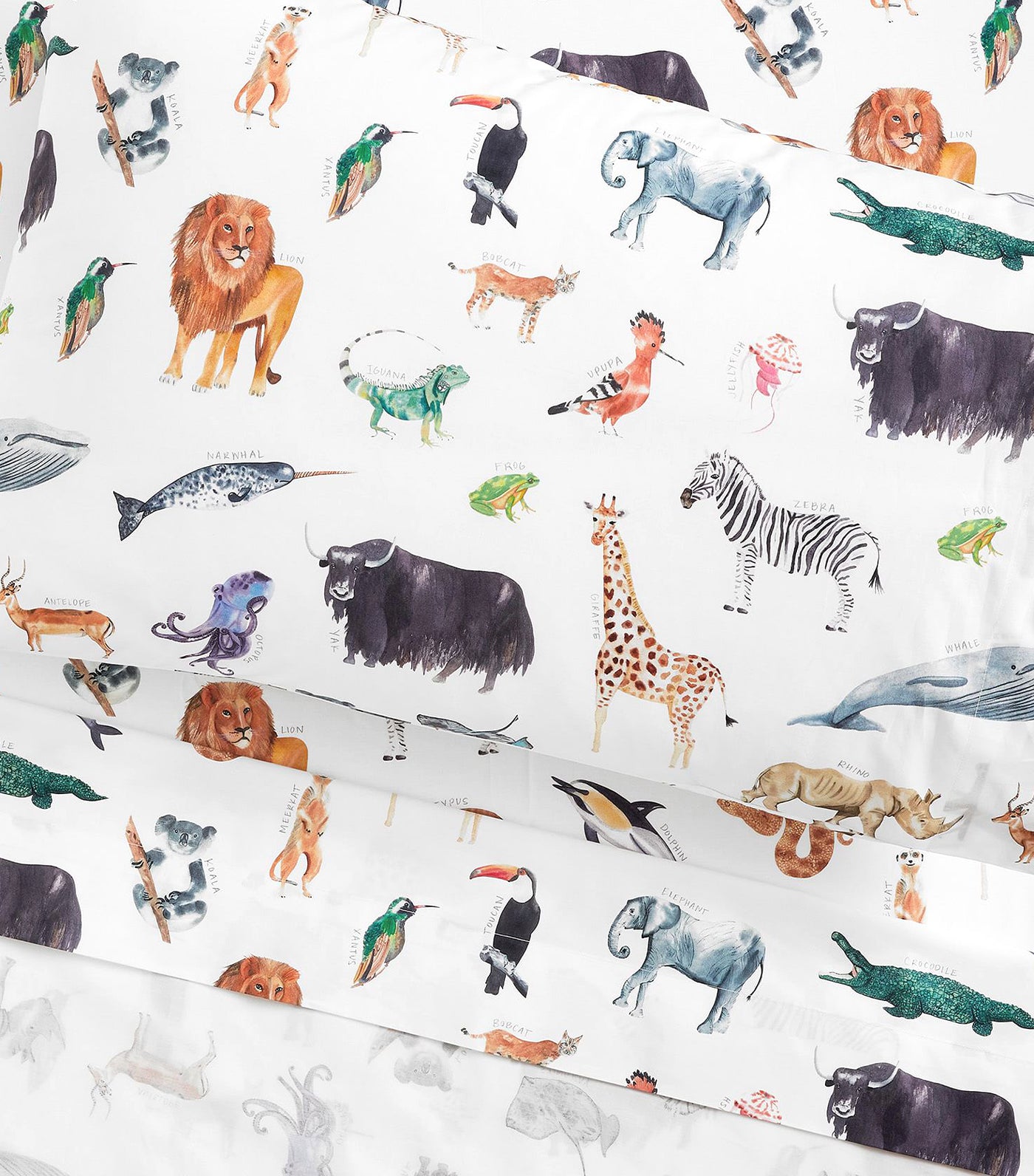 Organic Brendan Animals Sheet Set
