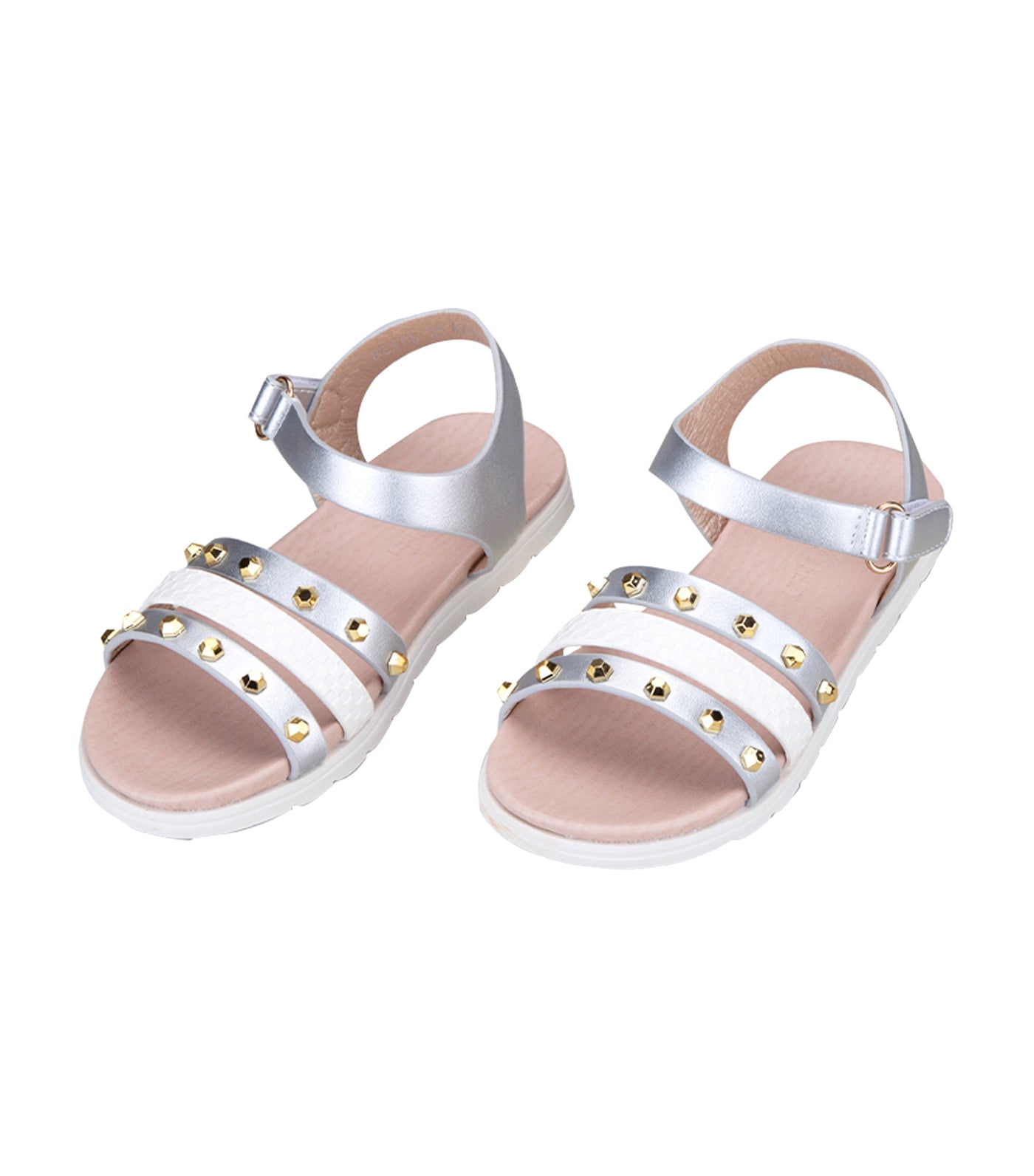 Betts Kids Sandals for Girls - Silver