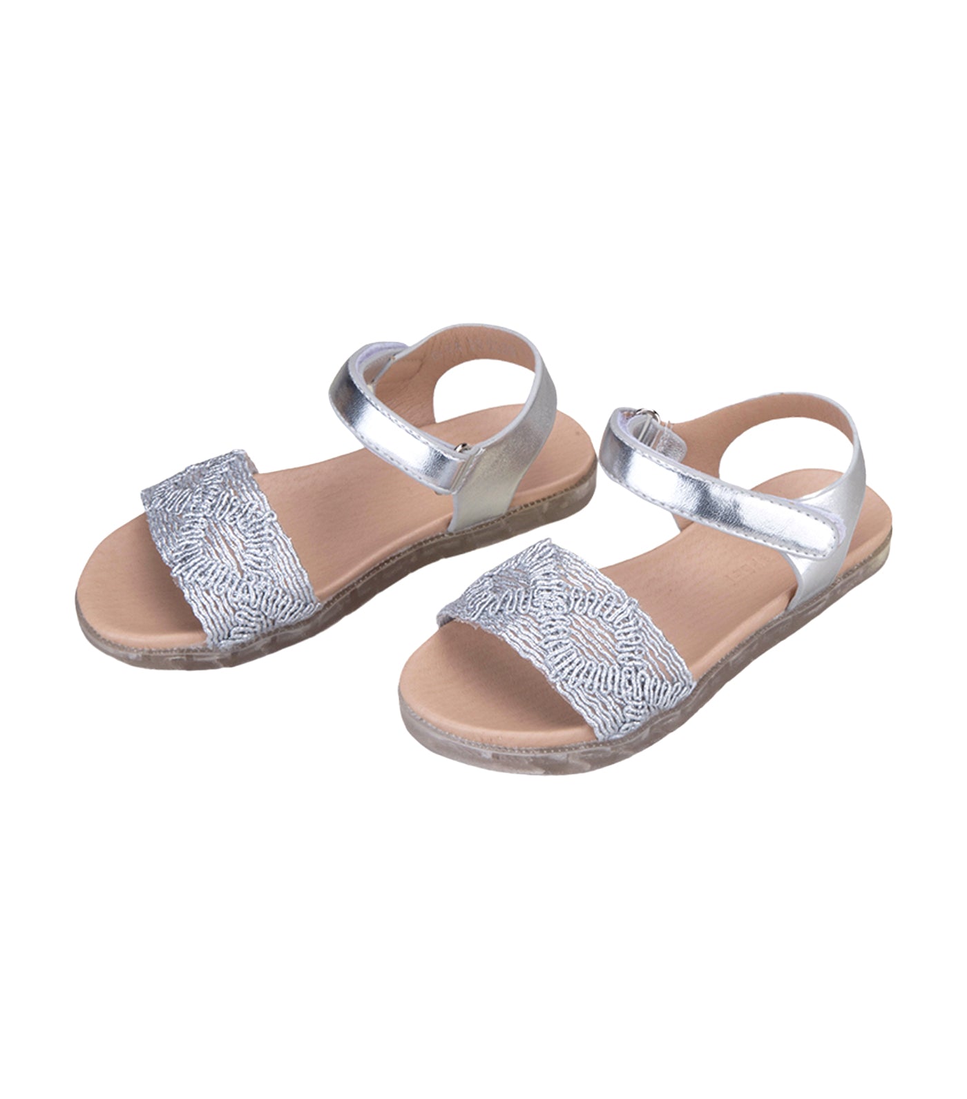 Bina Kids Sandals for Girls - Silver