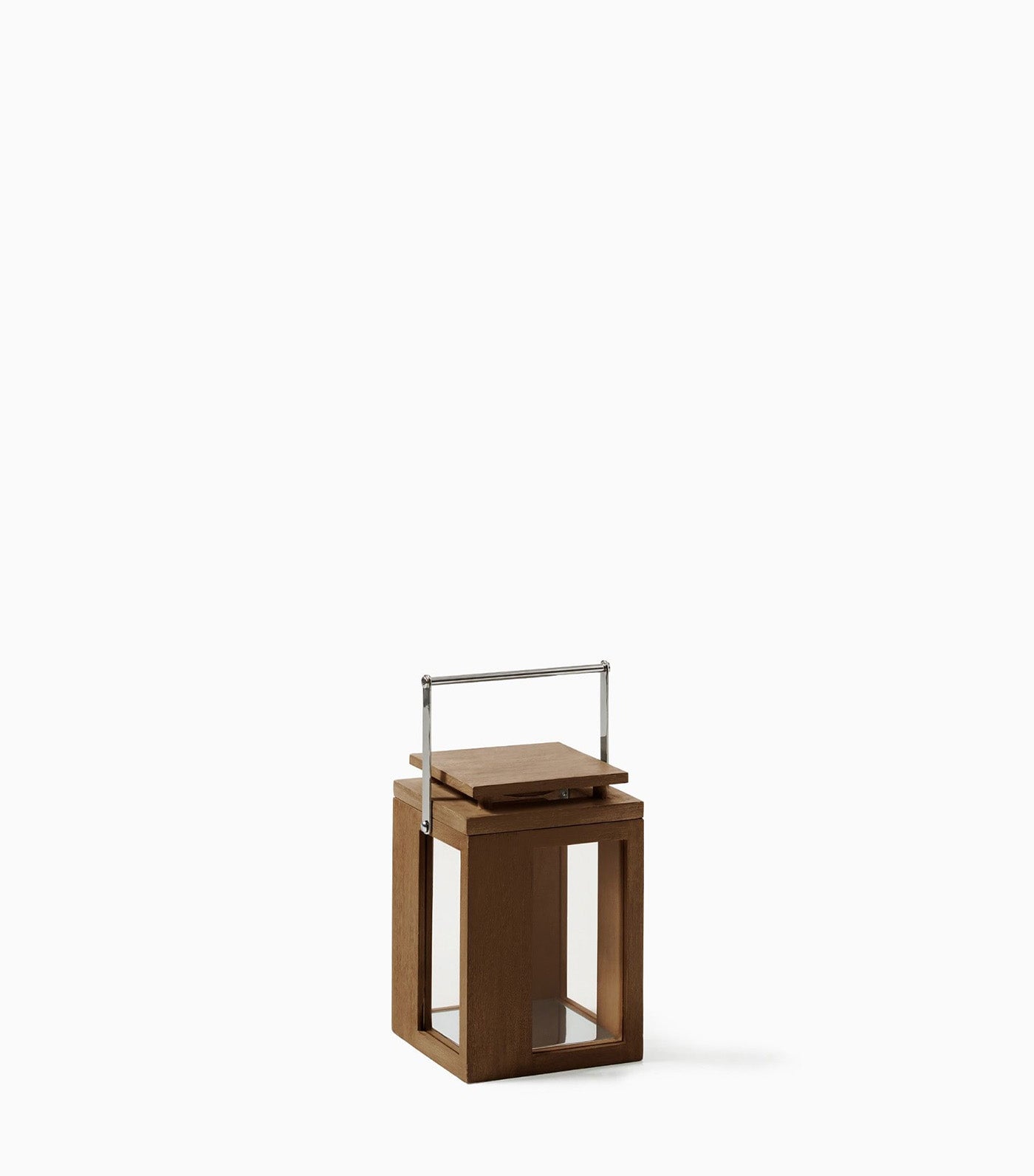west elm Portside Outdoor Wood Lantern - Driftwood