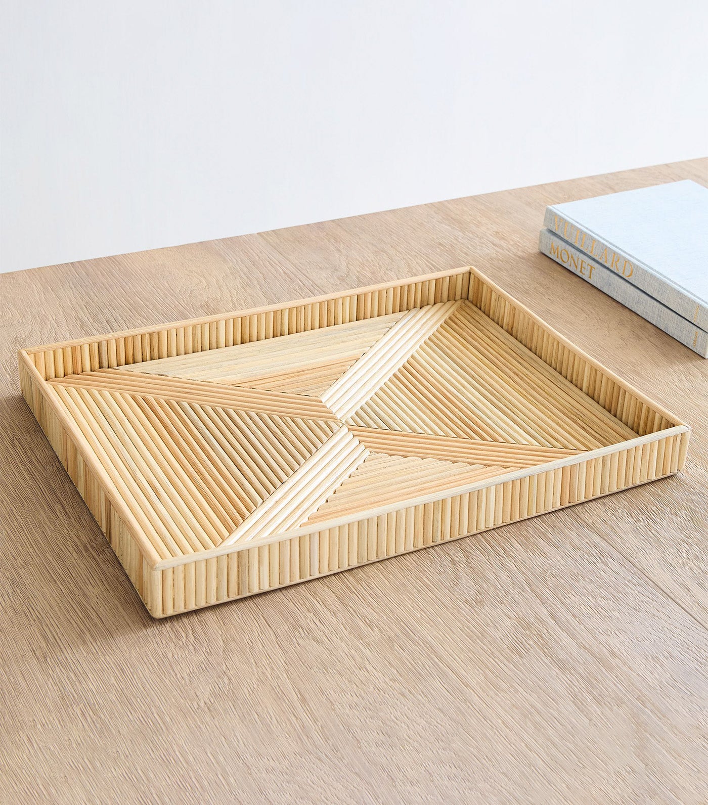 west elm Pieced Pencil Reed Tray - Natural