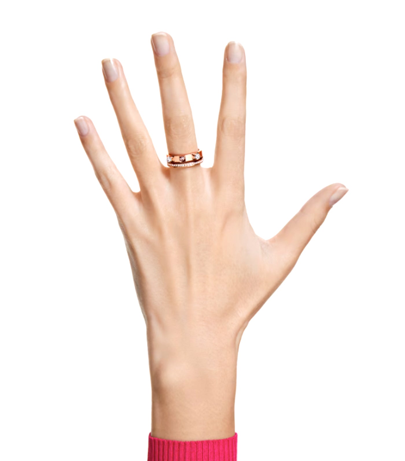 Thrilling Ring Pink Rose Gold-Tone Plated