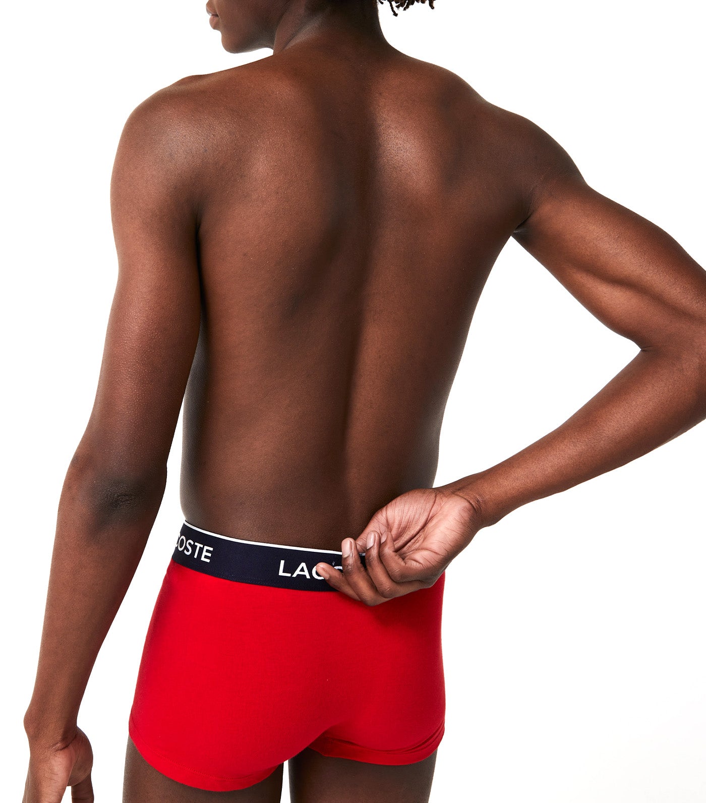 Pack of 3 Casual Boxer Briefs Navy Blue/Red-Methylene