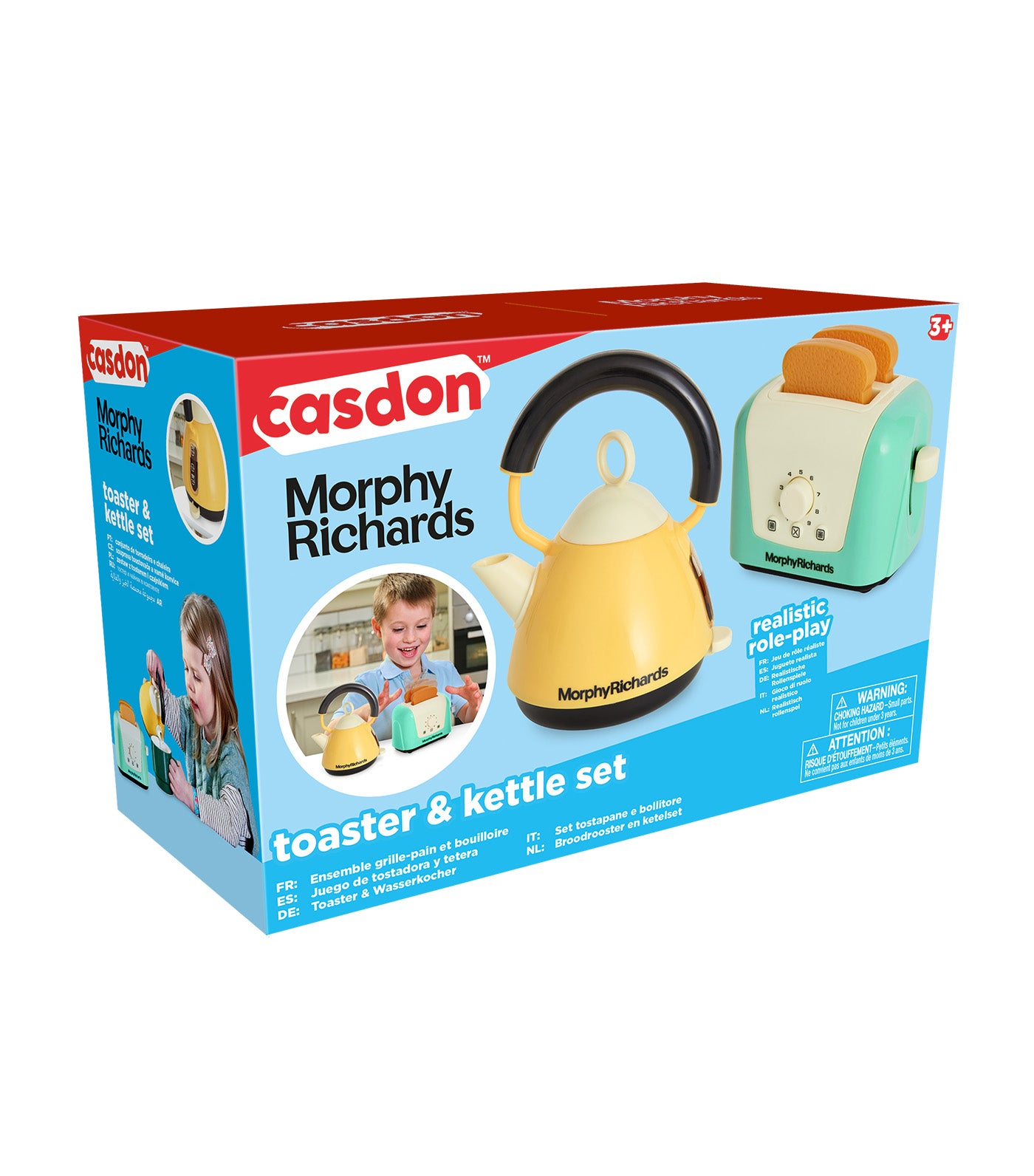 Morphy richards toy kettle and sales toaster set