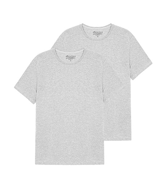 2-Pack Crew Neck T-Shirt Gray