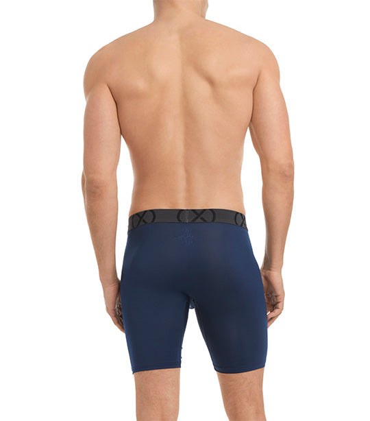 Three-Pack (X) Sport Mesh Boxer Brief with 9in Inseam in Blue