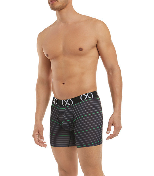 Three Pack (X) Sport Boxer Briefs with 6in Inseam in Multicolor