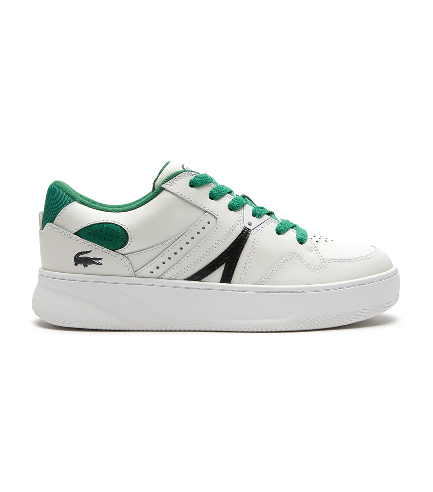 Men's L005 Leather Color-Pop Sneakers White/Green