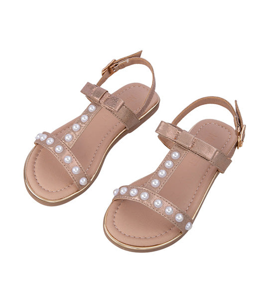 Barbara Kids Sandals for Girls - Rosegold
