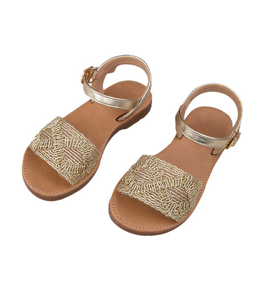 Brielle Kids Sandals for Girls - Gold