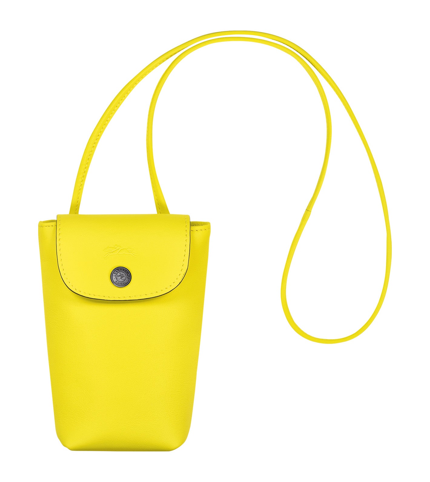 Longchamp Le Pliage Xtra Phone Case with Leather Lace Lemon