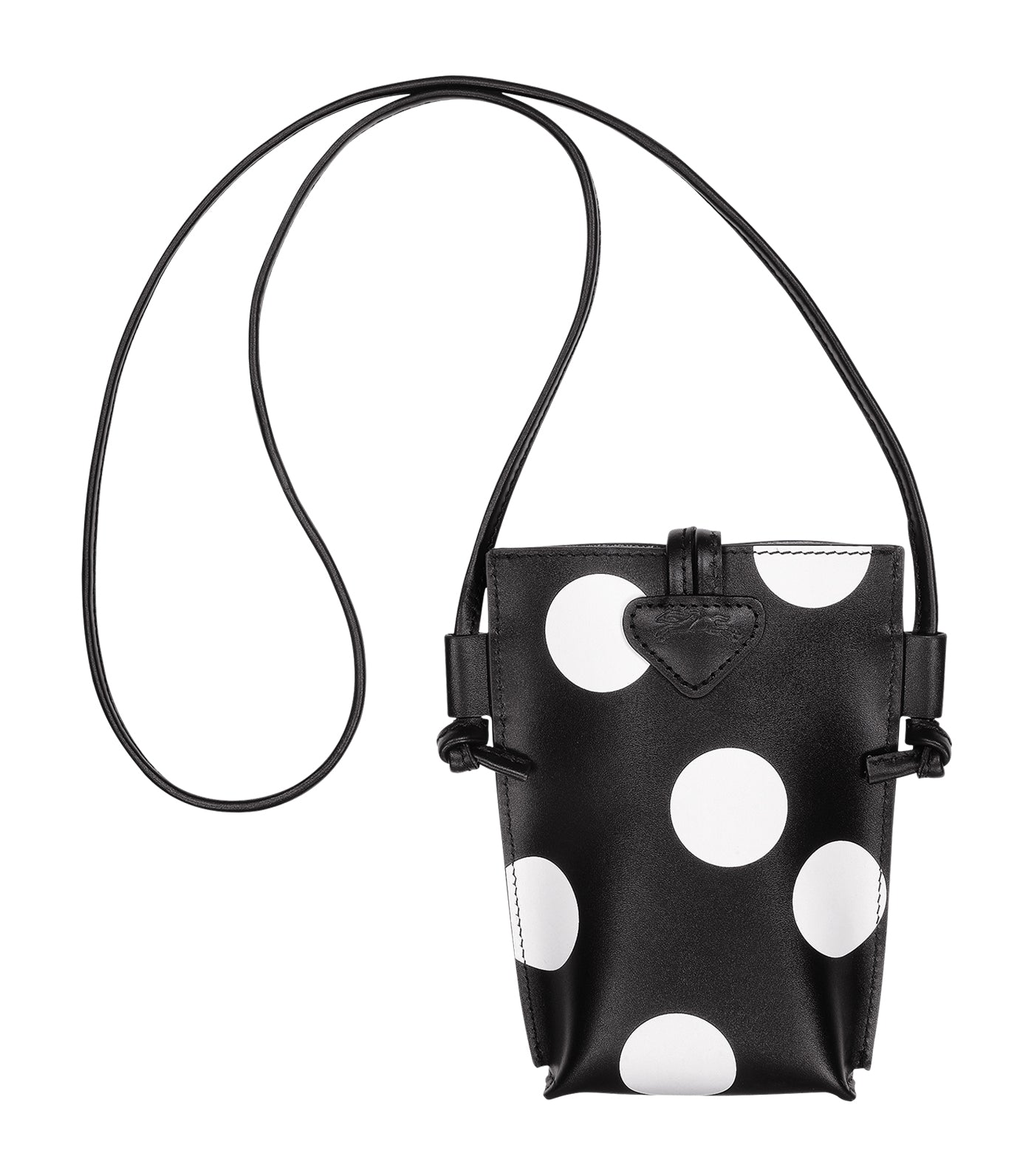 Roseau Polka Dots Phone Case with Lace Black