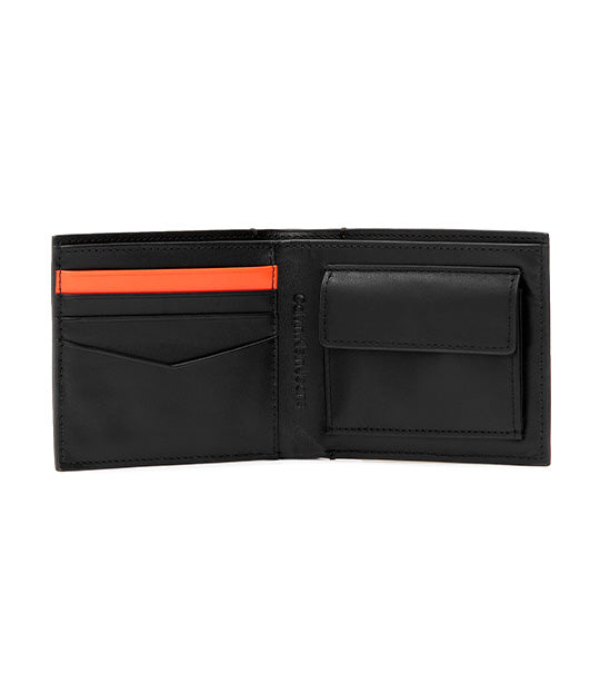 Taped Billfold Wallet with Coin Case Black