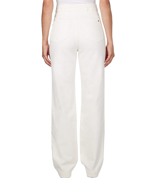 Tommy Relaxed Straight Jeans White