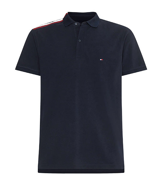 Tommy Hilfiger Global Stripe Placement Regular Polo Navy
