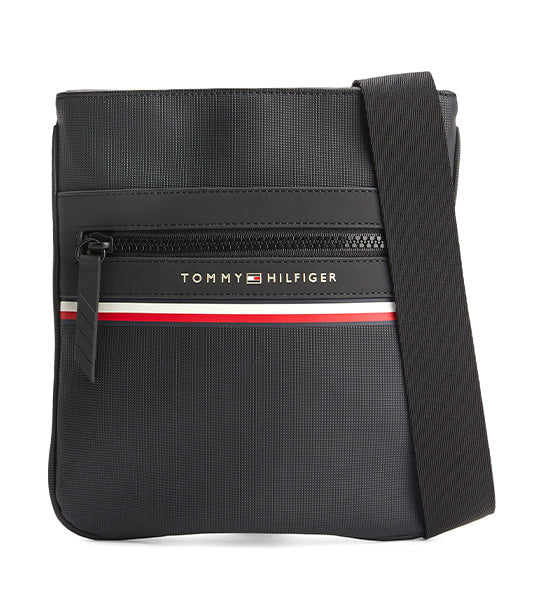 Tommy Hilfiger Stripe Mini Crossover Bag Black