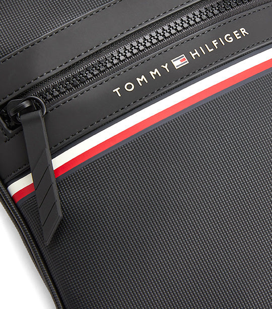 Tommy Hilfiger Stripe Mini Crossover Bag Black