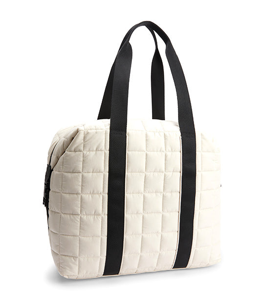 Tommy Hilfiger Casual Quilted Tote Bag Stony Beige