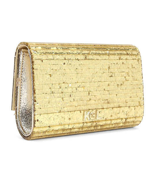 Kurt geiger gold hot sale clutch bag