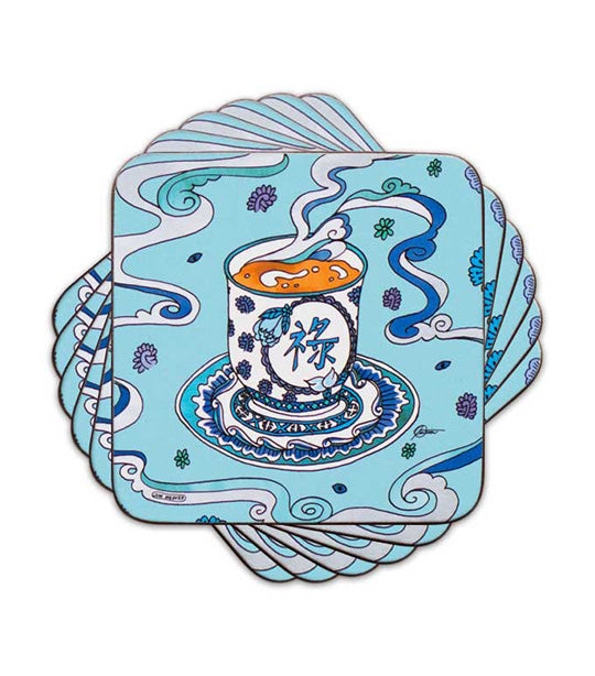 Jim Weaver Designs Longevitea Placemats and Coasters - Blue