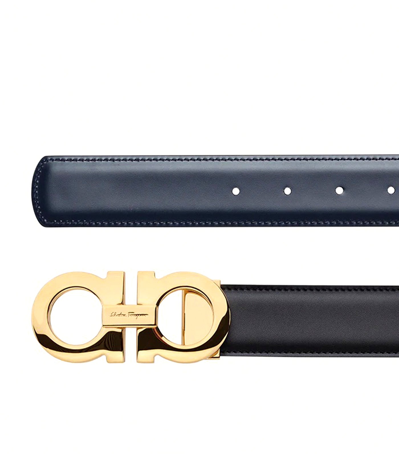 Ferragamo Men Interchangeable Gancini Switch Buckle Gold