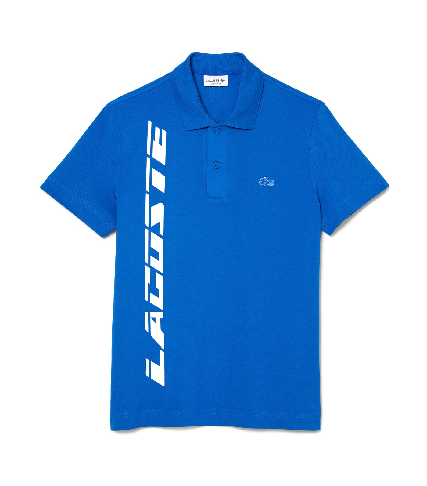 Men's Regular Fit Branded Piqué Polo Shirt Marina