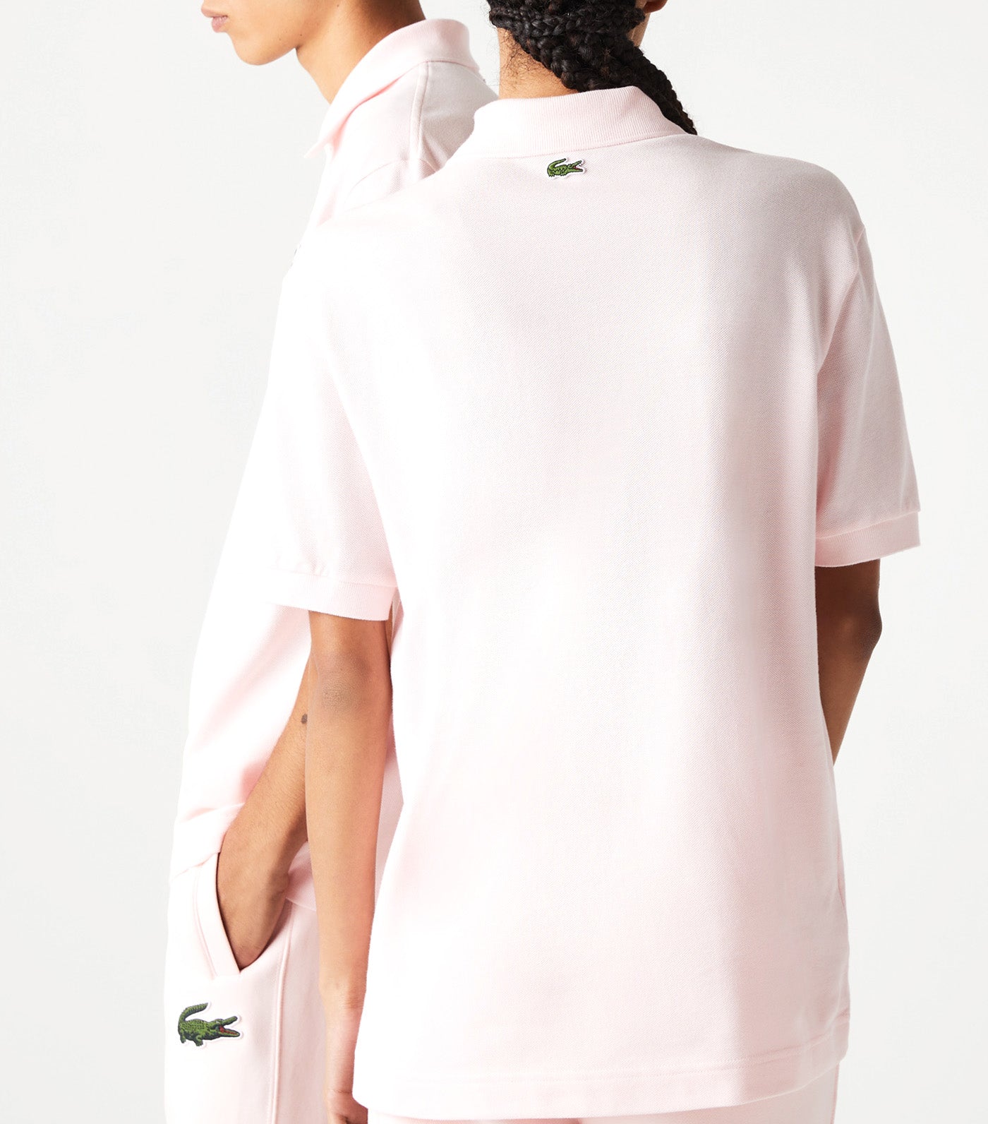 Unisex Loose Fit Cotton Piqué Polo Flamingo
