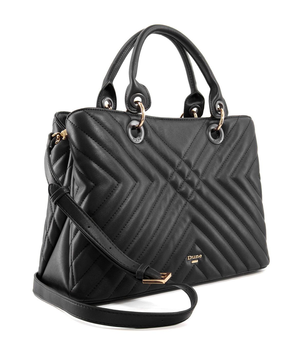 Dune London Dorria Large Quilted Tote Bag Ecru