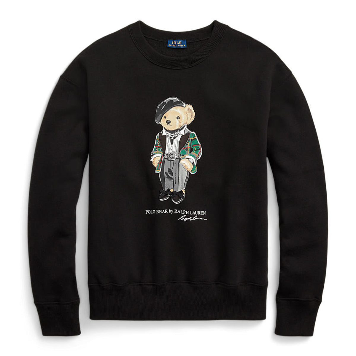 Ralph lauren bear black sweater clearance