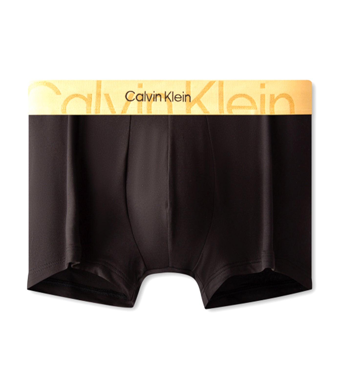 Embossed Icon Holiday Micro Low Rise Trunk Black with Gold-Tone Waistband