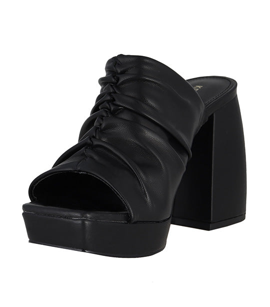 Anika Platform Sandal Black
