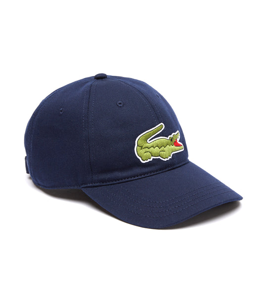 LACOSTE Unisex Organic Cotton Baseball Cap For Men (Blue, FS)