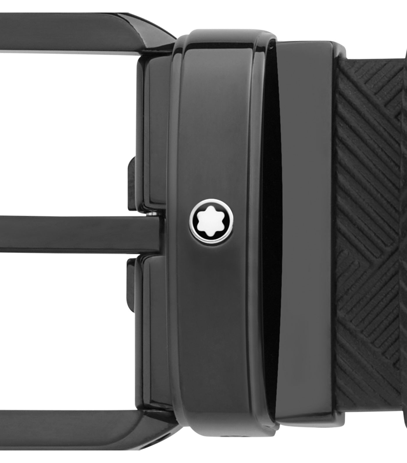 35mm Reversible Leather Belt Black