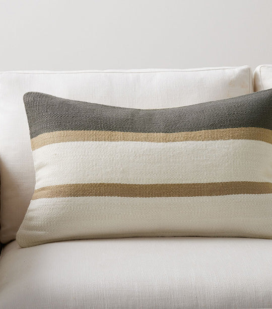 Pottery Barn Theo Striped Lumbar Pillow Cover