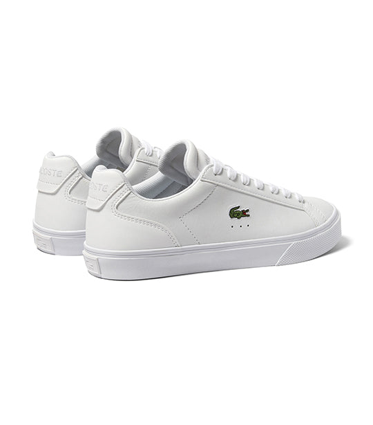 Lacoste women's sale white leather sneakers