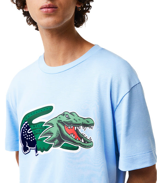 Men's Holiday Relaxed Fit Oversized Crocodile T-Shirt Overview
