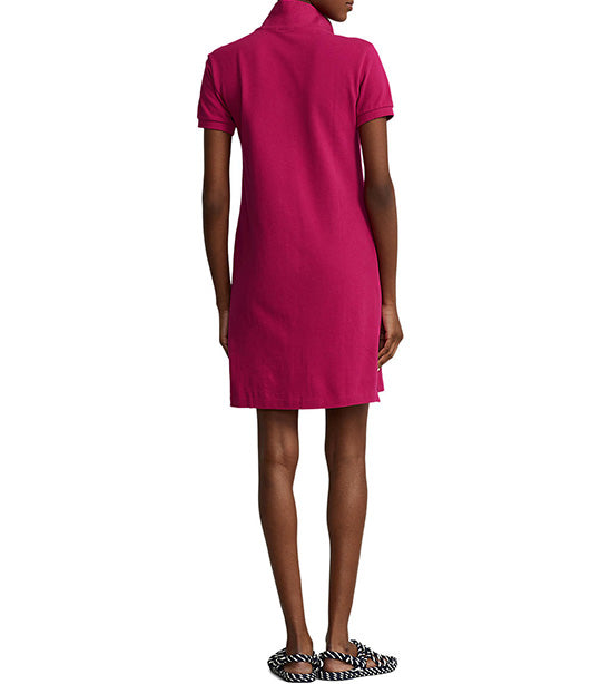 Women’s Cotton Mesh Polo Dress Aruba Pink