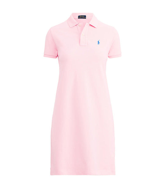 Women’s Cotton Mesh Polo Dress Pink