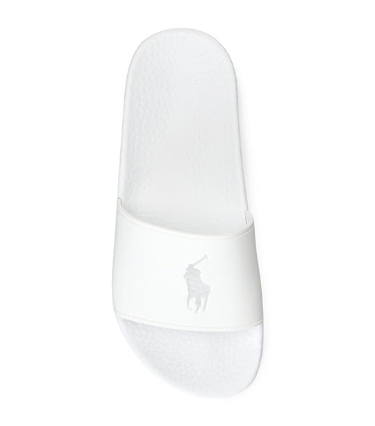 Women’s Big Pony Slide Sandals White