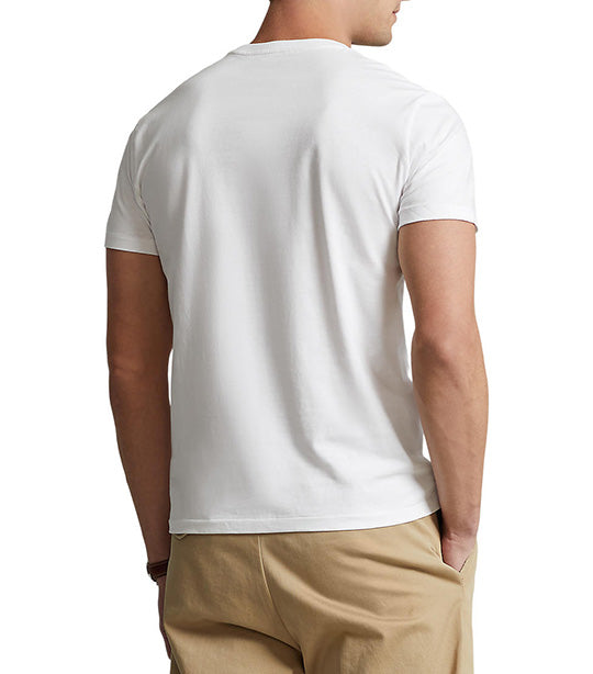 Men’s Custom Slim Fit Jersey Crewneck T-Shirt White