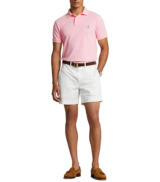 Men’s Custom Slim Fit Mesh Polo Shirt Pink