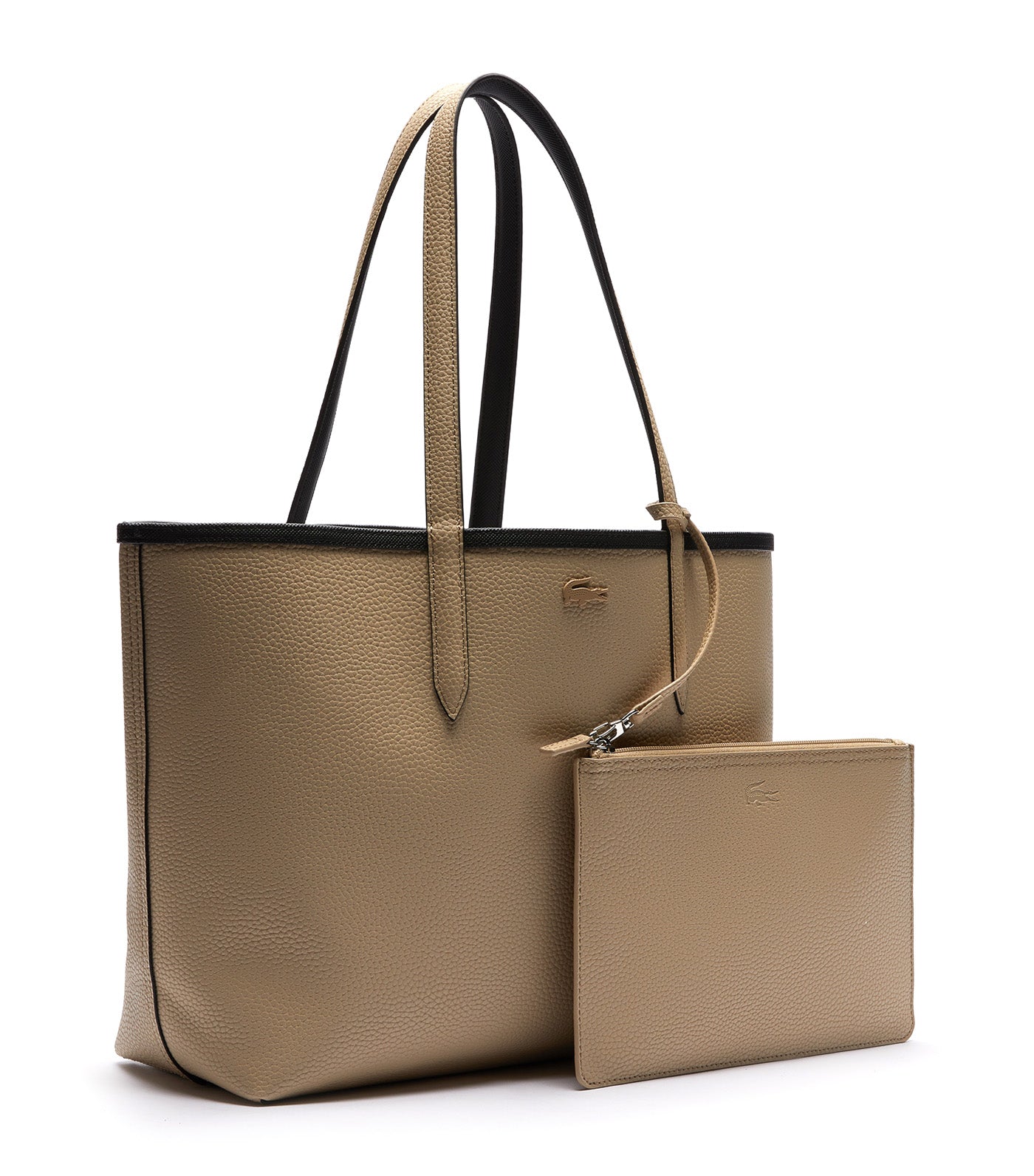 Women's Anna Reversible Bicolor Tote Bag Black Warm Sand