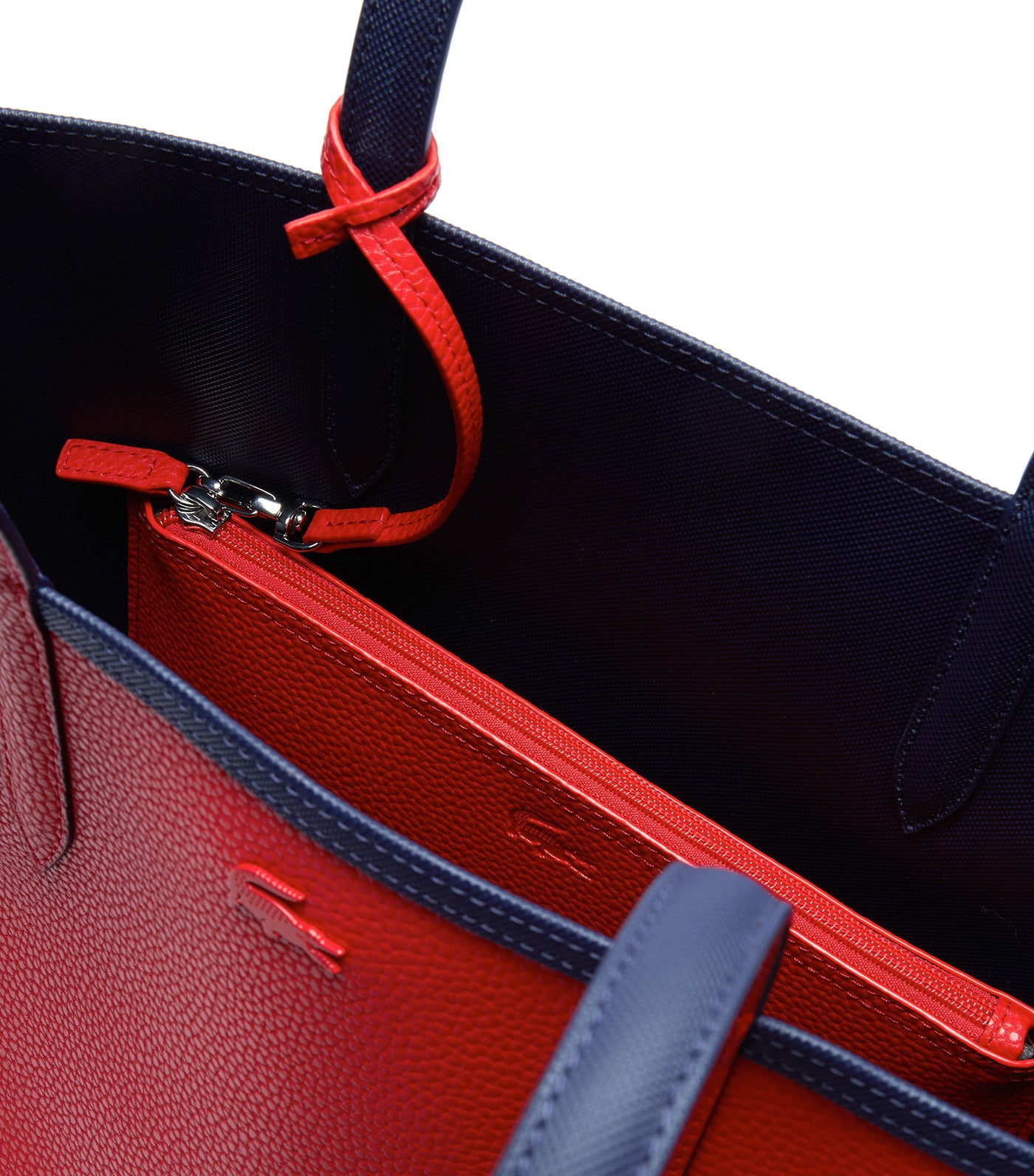 Women's Anna Reversible Bicolor Tote Bag Peacoat Salsa