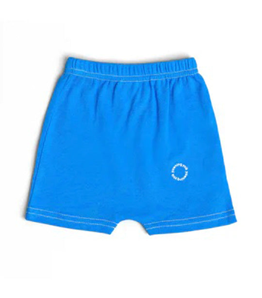 Yawning Yolk Biker Shorts in Organic Cotton - Nautical Blue