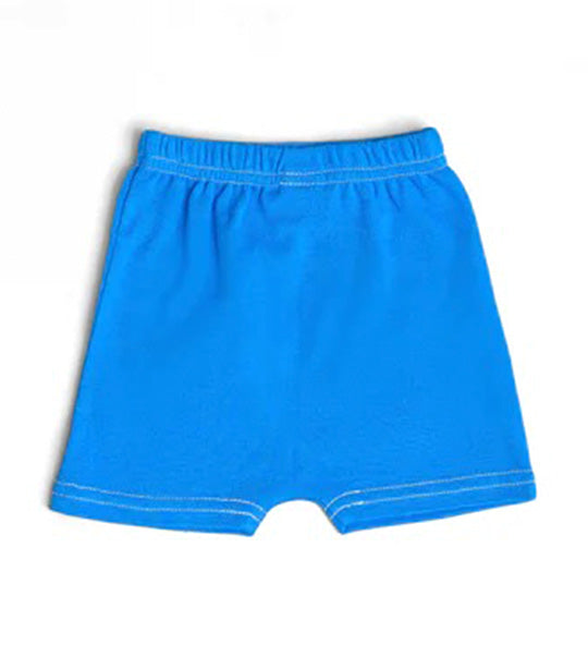 Yawning Yolk Biker Shorts in Organic Cotton - Nautical Blue