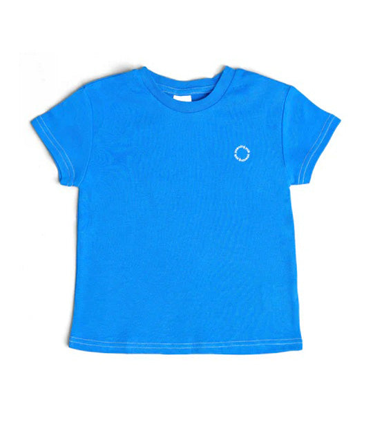 Yawning Yolk T-Shirt in Organic Cotton - Nautical Blue