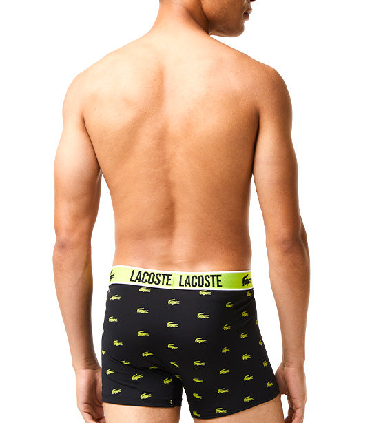 Men’s Crocodile Print Trunks Black/Lima