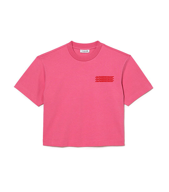 Women’s Oversized Cotton Jersey T-shirt Reseda Pink