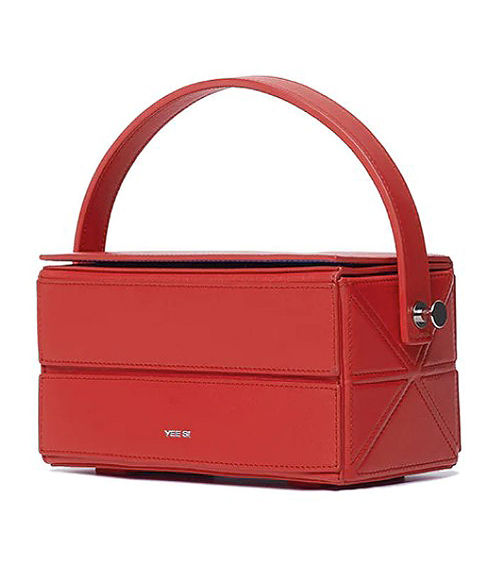 Block Mini Foldable Shoulder Bag Red
