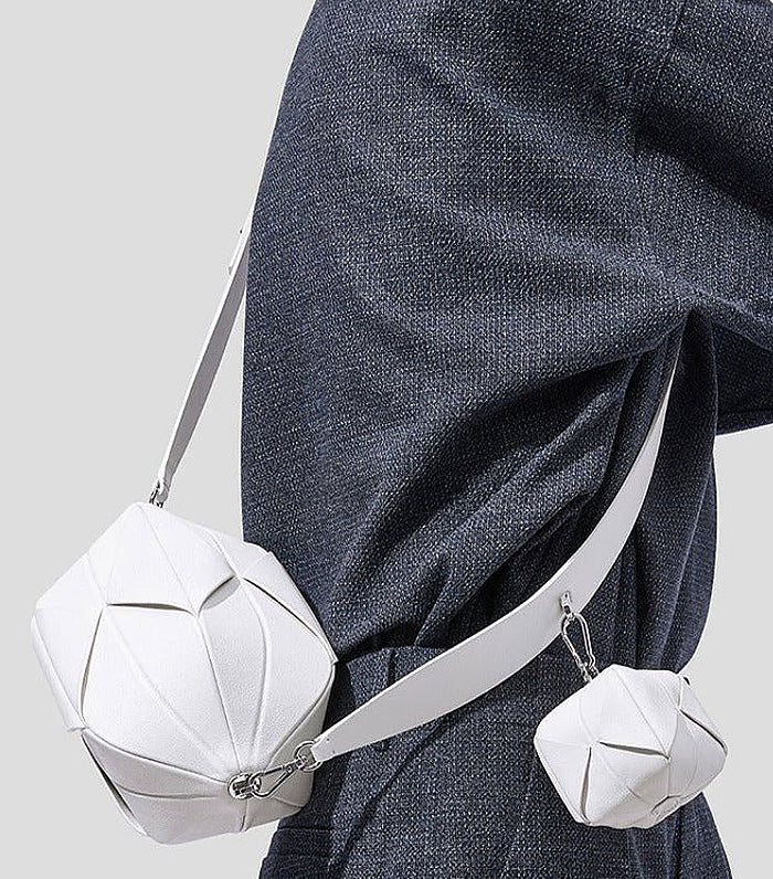 Noah Foldable Crossbody Bag White